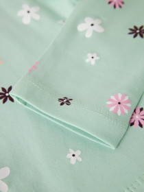 NAME IT Leggings Vivian Green Flowers